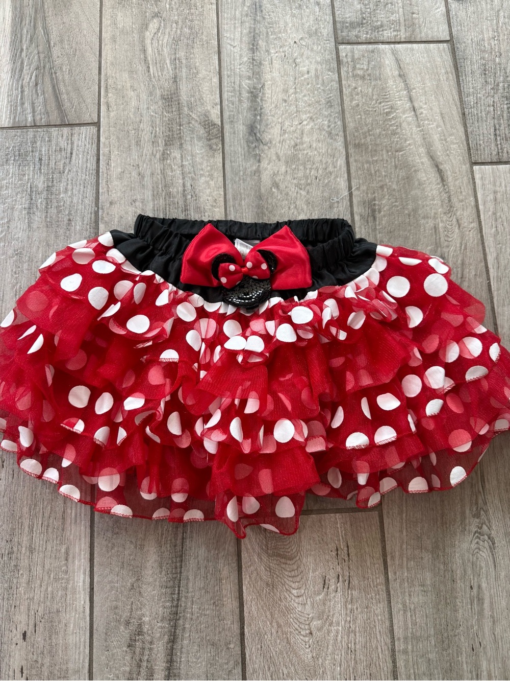 Minnie Mouse Ruffle Tutu Skirt with Bow
